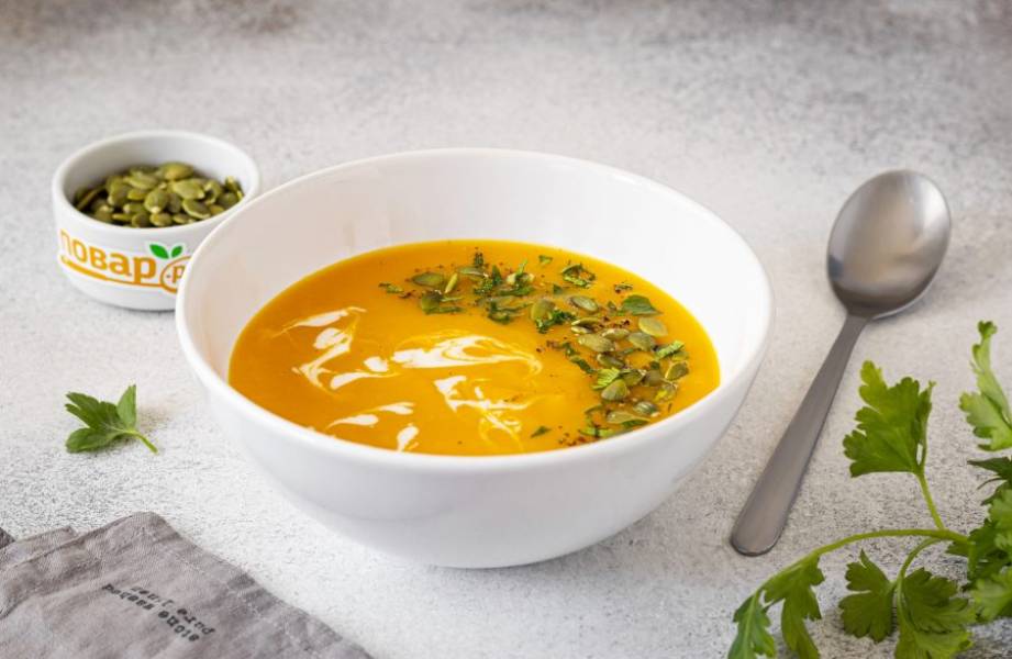 Крем-суп из тыквы готов, приятного аппетита!