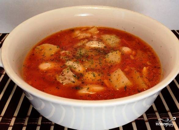 Куриный суп с консервированной белой фасолью: рецепт с фото пошагово