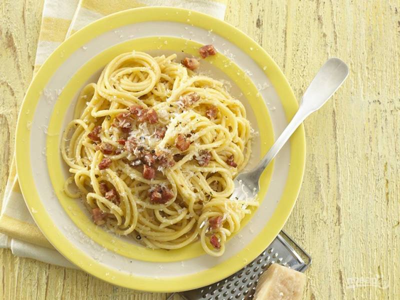 Спагетти "Карбонара" со сливками