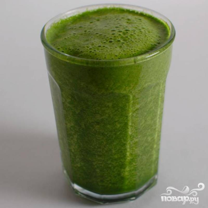 Зеленый витаминный напиток для зимы
