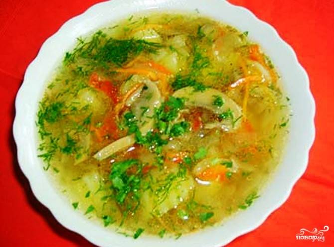 Грибной суп из сухих грибов — пошаговый рецепт с фото