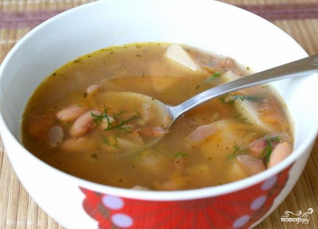 Суп фасолевый в мультиварке - пошаговый рецепт с фото на Готовим дома