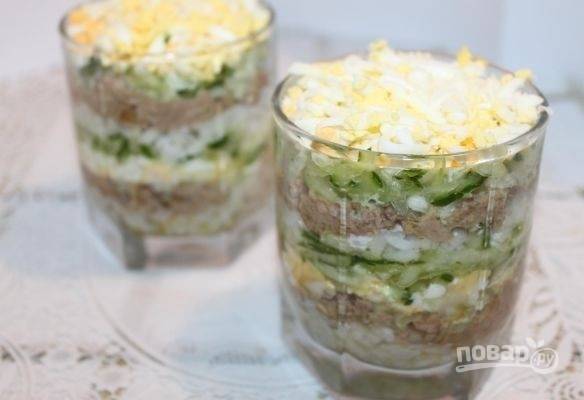 Салат из печени трески – пошаговый рецепт приготовления с фото