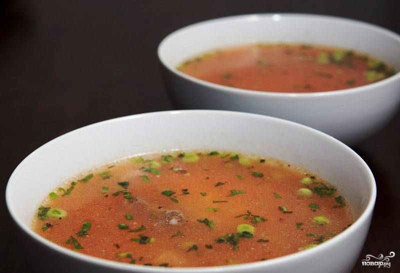 Как приготовить рецепт Суп с говядиной и рисом