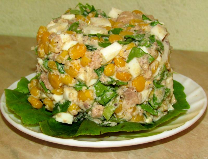Салат с печенью трески слоеный - очень простой рецепт с пошаговыми фото