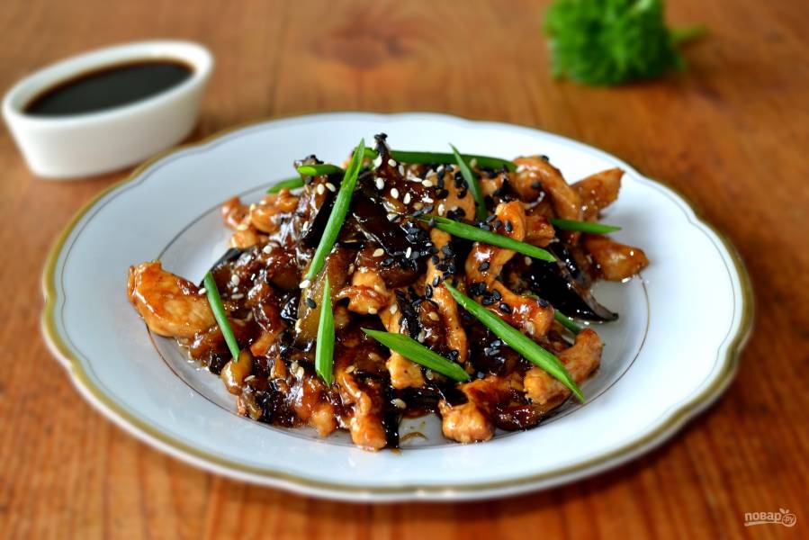 Курица с баклажанами в китайском соусе – Вся Соль - кулинарный блог Ольги Баклановой