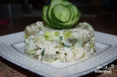 Пражский салат с мясом и овощами