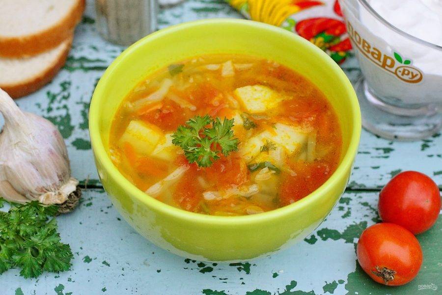 Щи с помидорами и болгарским перцем рецепт – Русская кухня: Супы. «Еда»