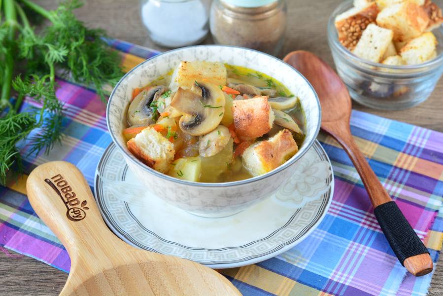 Луковый суп со сморчками и сырными гренками рецепт – Европейская кухня: Супы. «Еда»