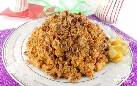 Торт муравейник из печенья - рецепт с фото пошагово без выпечки