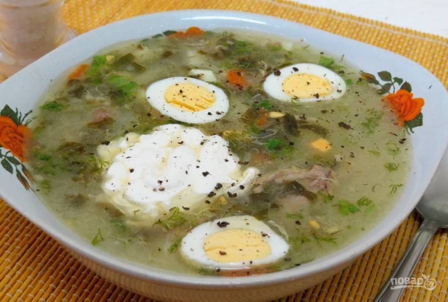 Суп из щавеля - калорийность, состав, описание - paraskevat.ru