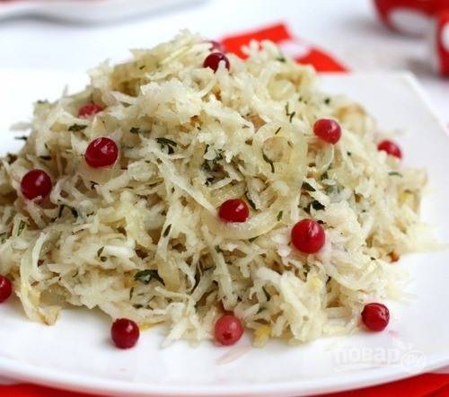 Салат с черной редькой