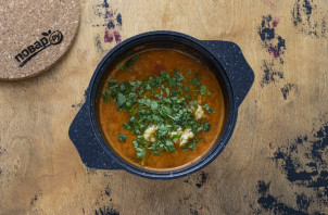 Чечевичный суп с кинзой - фото шаг 5