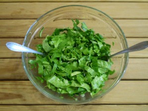 Салат зеленый - фото шаг 8