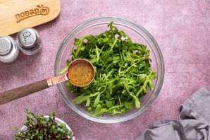 Салат из вареной свеклы с цитрусовой заправкой - фото шаг 6