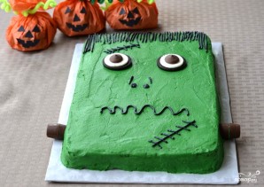 Торт "Франкенштейн" на Хэллоуин - фото шаг 4