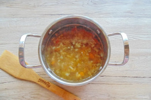 Постный суп из зеленой чечевицы - фото шаг 8