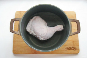 Куриный суп в казане - фото шаг 2