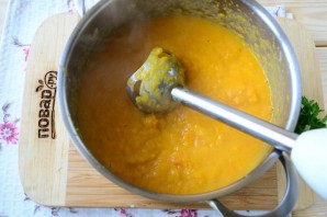 Тыквенный суп с сыром - фото шаг 6