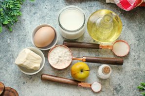 Блины с яблоками - фото шаг 1