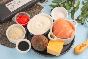 Запеченные роллы - фото шаг 1