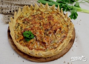 Пирог с сыром и зеленью - фото шаг 10