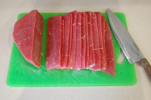 Вяленое мясо в духовке - фото шаг 2
