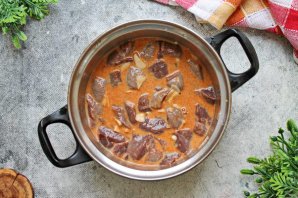 Печень по-корейски