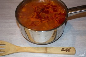 Томатный суп с моцареллой - фото шаг 6