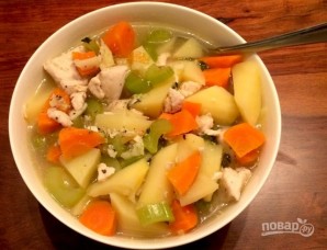 Суп с овощами и куриной грудкой - фото шаг 8