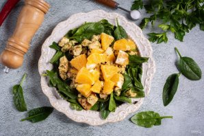 Салат с курицей и апельсинами - фото шаг 11