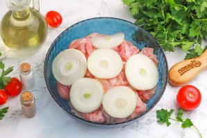 Шашлык из курицы в аэрогриле