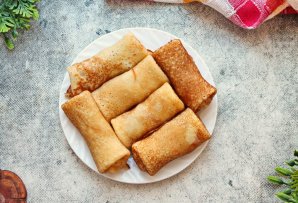 Блины с яблоками - фото шаг 12