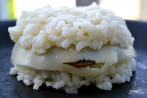 Рисовый пирог с сыром - фото шаг 8