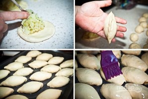 Пирожки с капустой печеные - фото шаг 7