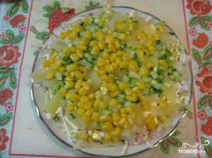 Салат из курицы с ананасом и огурцом - фото шаг 4