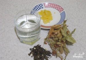 Зеленый чай с липой - фото шаг 1
