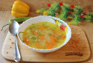 Суп из чечевицы без мяса - фото шаг 8