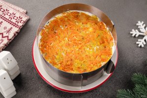 Новогодний печеночный торт - фото шаг 18