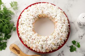 Салат "Пасхальный венок" - фото шаг 10