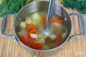 Суп пюре с зеленью - фото шаг 4