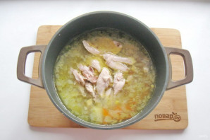 Куриный суп в казане - фото шаг 10