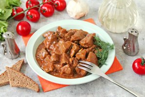 Печень по-корейски