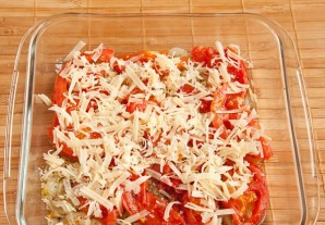 Омлет в духовке с помидорами - фото шаг 3