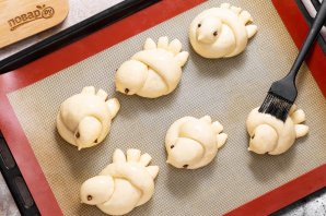 Постные булочки "Жаворонки" - фото шаг 13