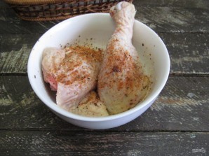 Курица в духовке с картошкой в пакете для запекания  - фото шаг 5
