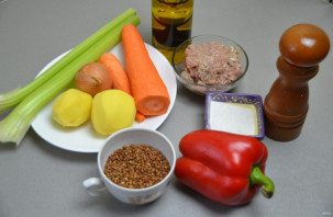 Овощной суп с гречкой - фото шаг 1
