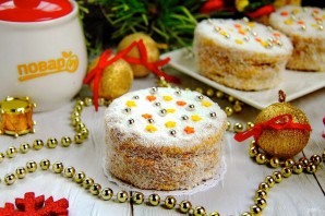 Пирожные "Медовые сласти" на Новый год 2027 - фото шаг 11