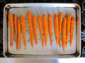 Запечённая морковь с укропом - фото шаг 2