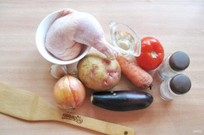 Жаркое из курицы с овощами - фото шаг 1